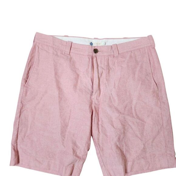 J. Crew Chino Preppy Shorts with Pockets Mens Size 33 Pink - Picture 2 of 6